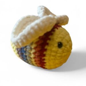 Handcrafted Yellow and Multicolor Bee Plush